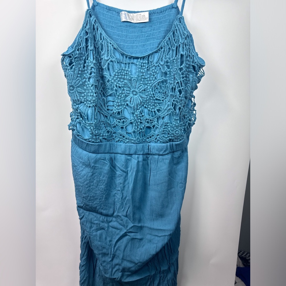 Time and Tru Blue Maxi Dress size 3XL